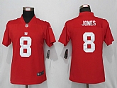 Women Nike York Giants 8 Jones Red Vapor Untouchable Limited Jersey